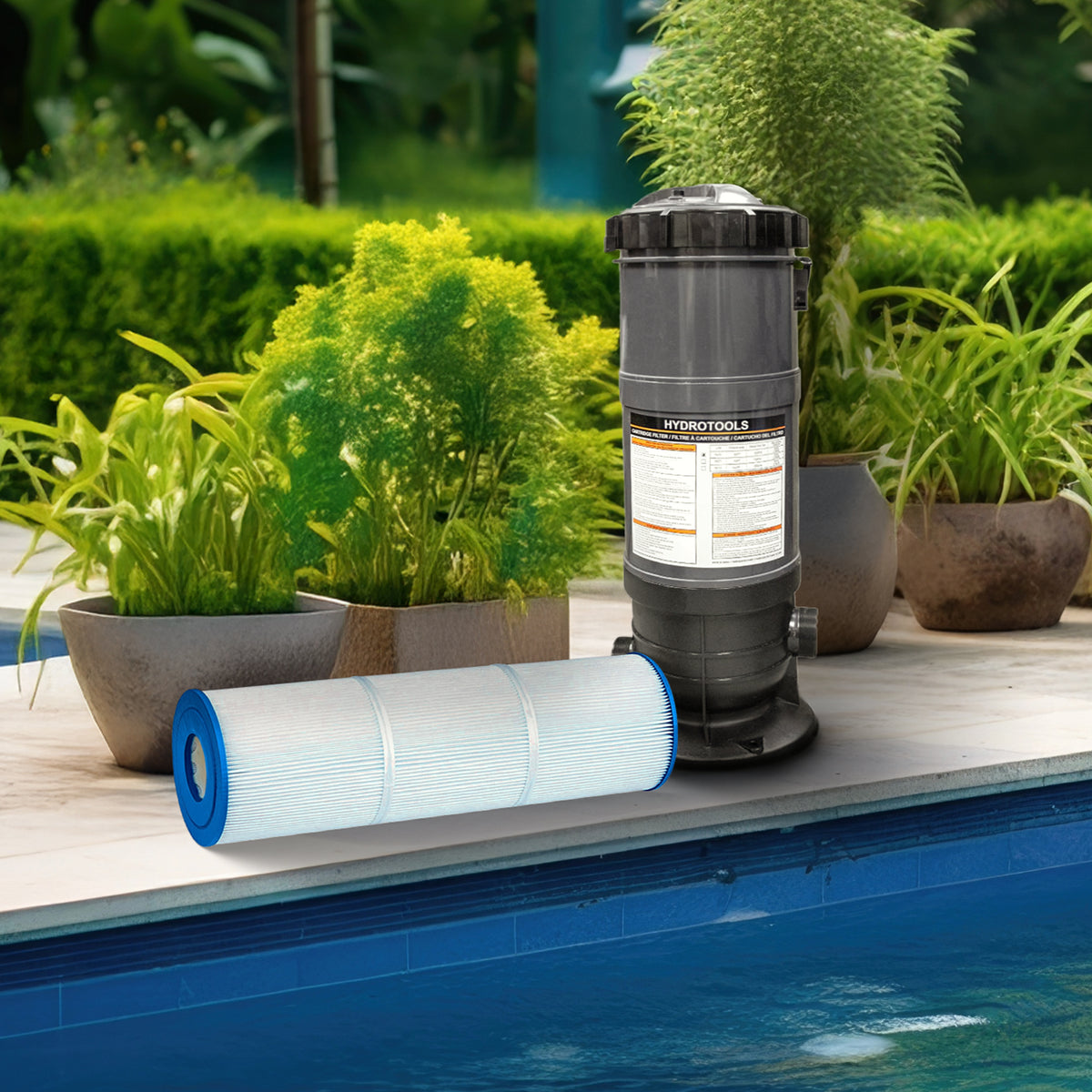 Swimline HYDROTOOLS Premium 50 SQ FT Cartridge Filter Element for Pool & Spa