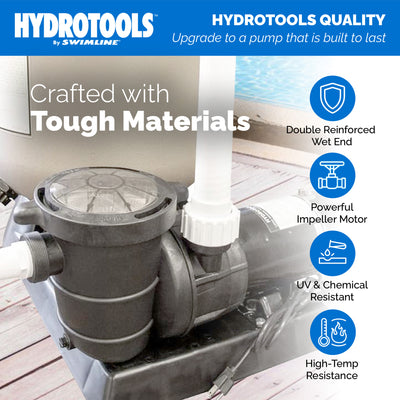 Swimline Hydro Flo 0.75HP 3,720 GPH 3,450 RPM Vertical Discharge Pump (Open Box)