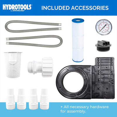 Swimline Cartridge Filter 70 Sq Ft Sure Flo AG Pool w/Pump & Cover (For Parts) - VMInnovations