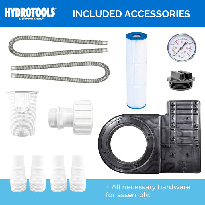 Swimline 50 Sq Ft Cartridge Pool Filter System for Above Ground Pools(Open Box) - VMInnovations