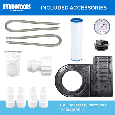 Swimline HYDROTOOLS 50 Sq Ft Cartridge Filter System & 50 Sq Ft Cartridge Filter - VMInnovations