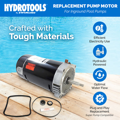 Swimline Hydrotools 75015 1.5 HP Replacement Pool Pump Motor for Inground Pumps - VMInnovations
