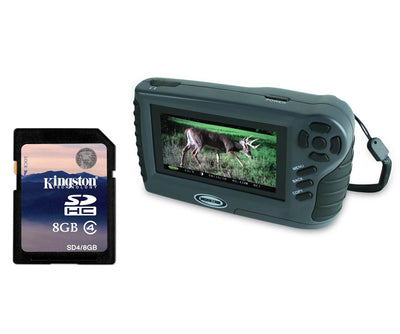 MOULTRIE VWR-11 Game Camera 4.3" Hand-Held Picture & Video Viewer + 8GB SD Card