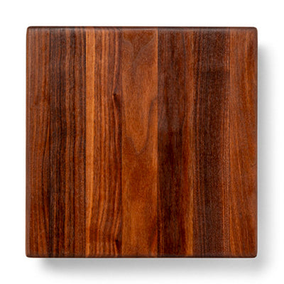 John Boos Small Walnut Wood Edge Grain Cutting Board for Kitchen, 12"x12"x1.5"