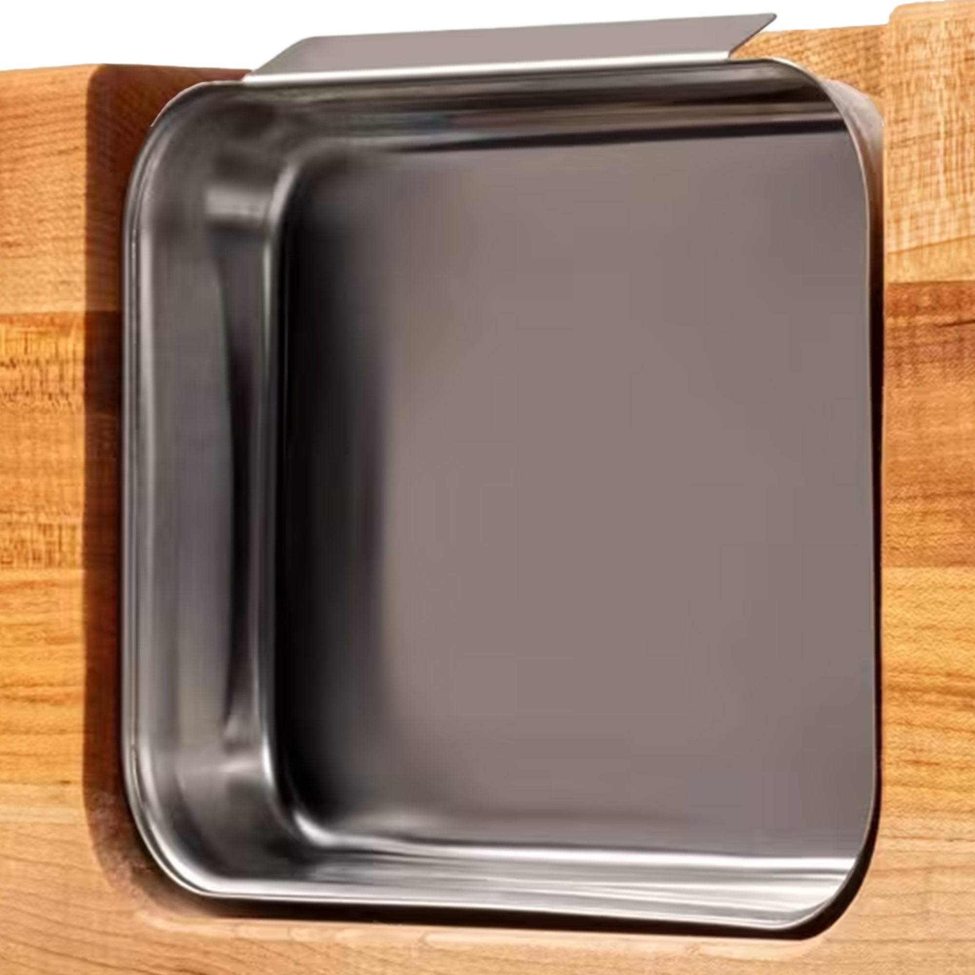 John Boos 18"x18" Reversible Wood Cutting Board with Juice Groove & Tray, Maple