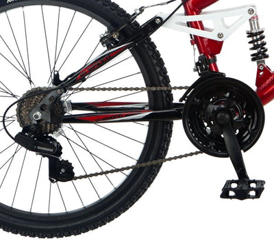 Mongoose Maxim 24" Alloy Dual Suspension Mountain Bike | R3002A