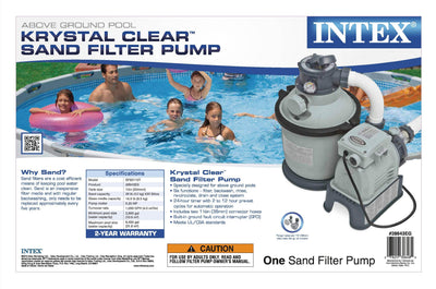 INTEX 1200 GPH Krystal Clear Sand Pool Filter Pump Set 110-120 Volt  (Used)