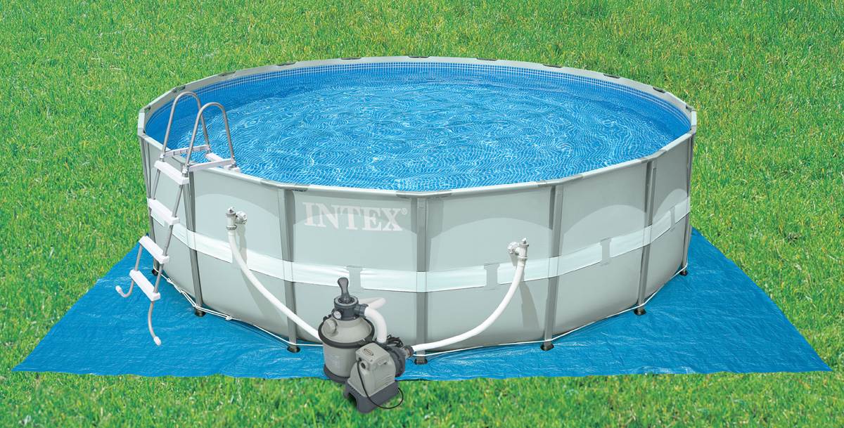 INTEX 1200 GPH Krystal Clear Sand Pool Filter Pump Set 110-120 Volt (Open Box)
