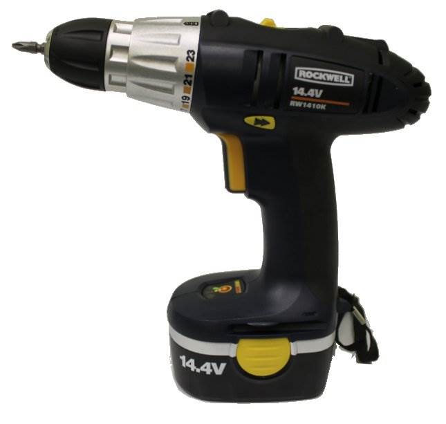ROCKWELL RW1410K 14.4V 3/8" NiCd Cordless Drill/Driver 2 Speed ShopSeries Kit