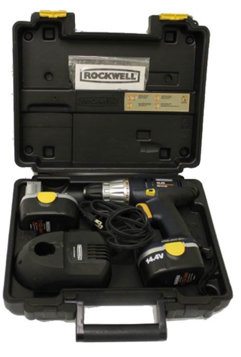 ROCKWELL RW1410K 14.4V 3/8" NiCd Cordless Drill/Driver 2 Speed ShopSeries Kit