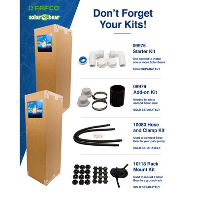 Solar Bear Heating System w/ Universal Design for Above Ground Pools (Open Box) - VMInnovations