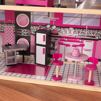 KidKraft Sparkle Mansion Dollhouse Deluxe Pretend Play House | 65826 - Open Box