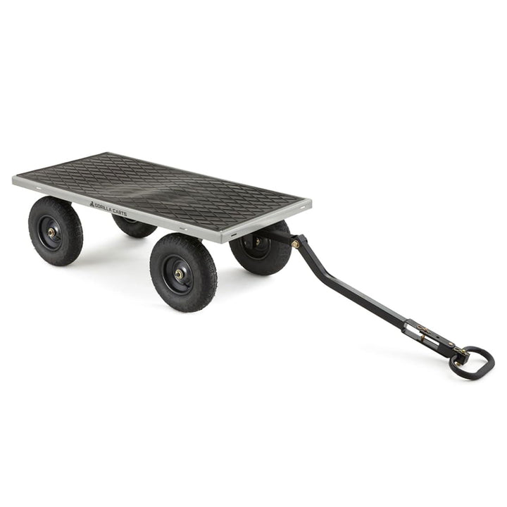 Gorilla Cart 1000lb Capacity Heavy Duty Steel Utility Wagon Cart, Gray(Open Box)