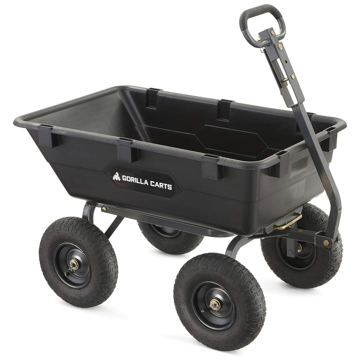 Gorilla Carts Garden Dump Cart Camping Beach Wagon, 1200 Pound Capacity (Used) - VMInnovations