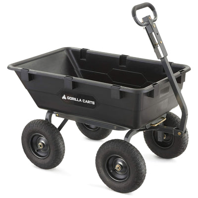 Gorilla Carts Garden Dump Cart Camping Beach Wagon, 1200 Pound Capacity (Used)