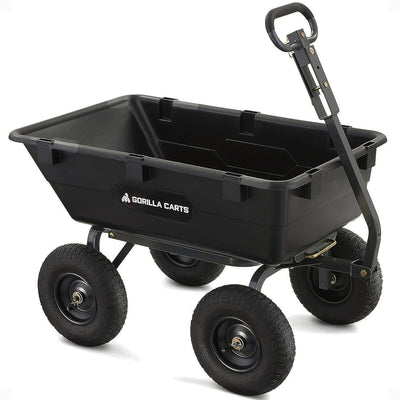 Gorilla Carts Garden Dump Cart Camping Beach Wagon, 1200 Pound Capacity (Used) - VMInnovations