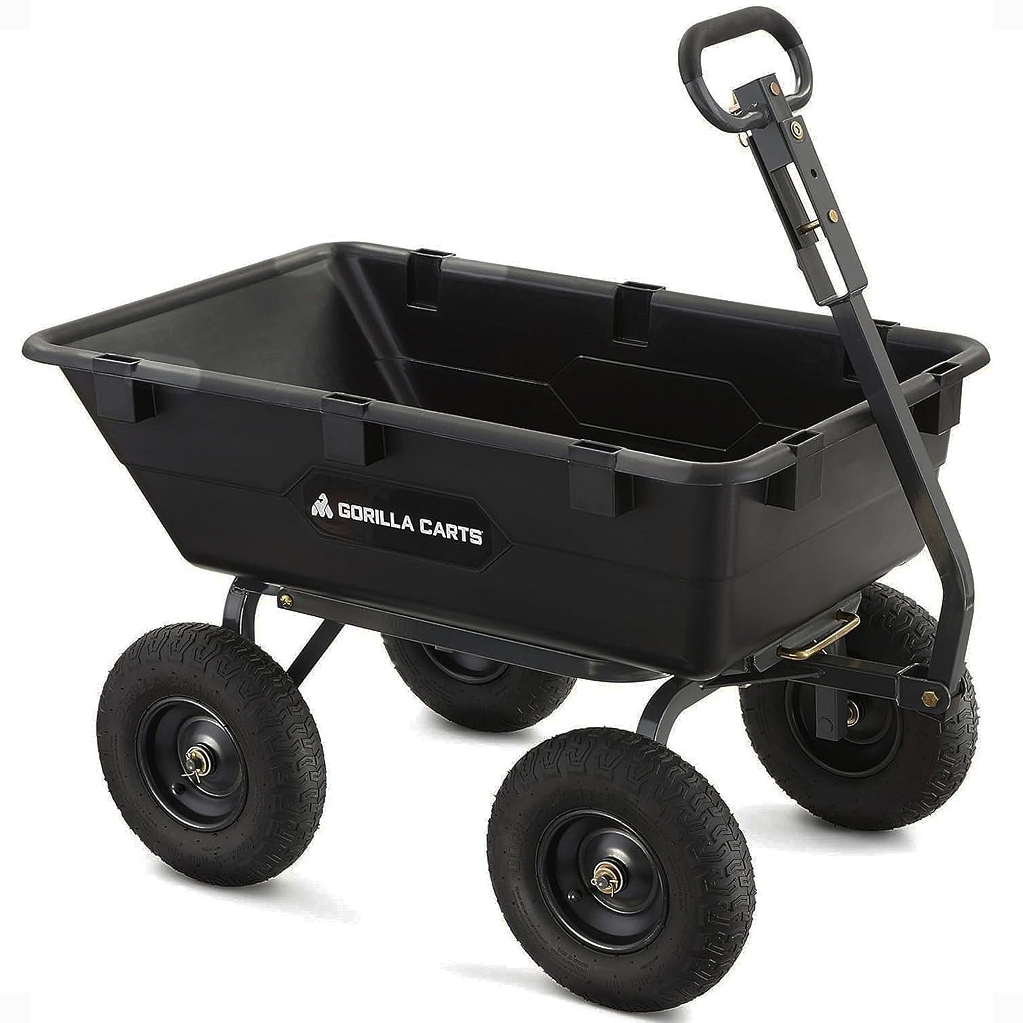 Gorilla Carts Garden Dump Cart Camping Beach Wagon, 1200lb Capacity (For Parts)