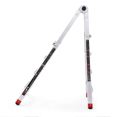 Lift Ladders 18 Foot Reach 5 in 1 Multi Position Aluminum Step Ladder (Open Box)