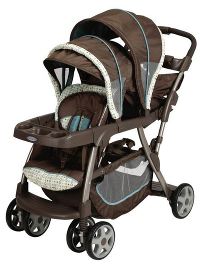 Graco Ready2Grow LX Stand & Ride Duo Double Baby Stoller - Oasis
