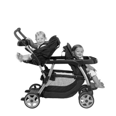 Graco Ready2Grow LX Stand & Ride Duo Double Baby Stoller - Oasis