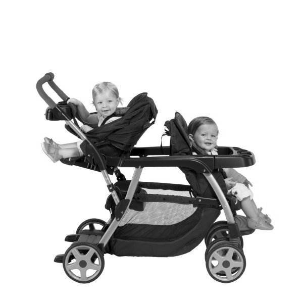 Graco Ready2Grow LX Stand & Ride Duo Double Baby Stoller - Oasis