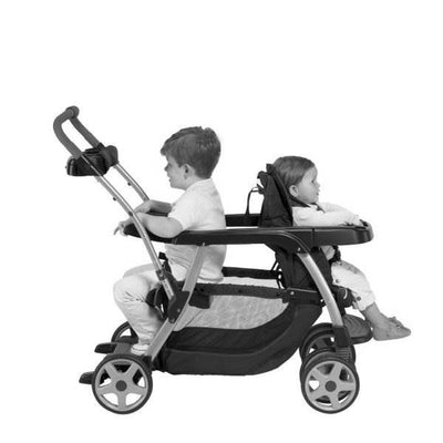 Graco Ready2Grow LX Stand & Ride Duo Double Baby Stoller - Oasis