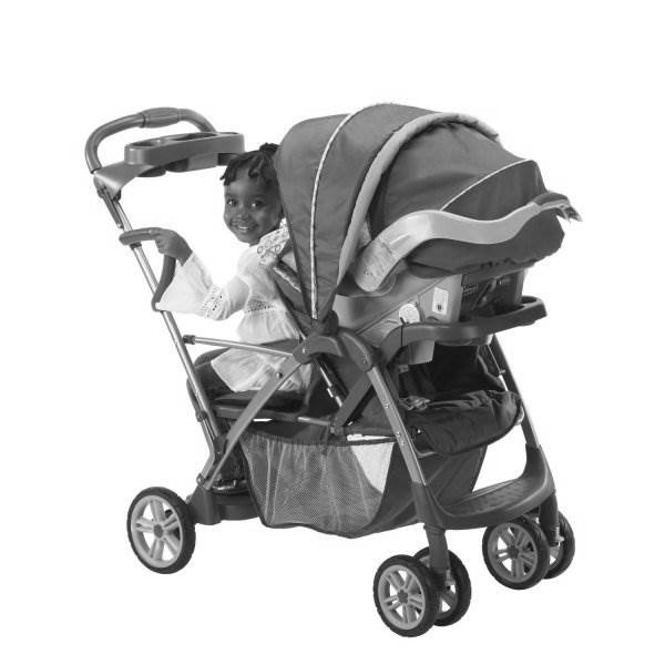 Graco RoomFor2 Duo Stand & Ride Double Stroller - Metropolis-  Open Box