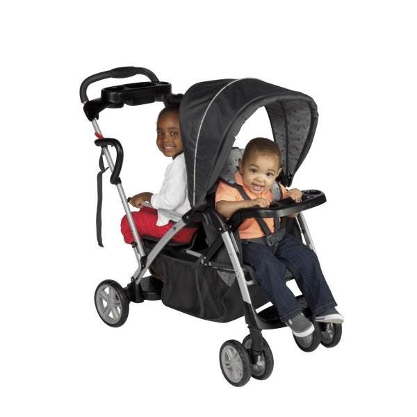 Graco RoomFor2 Duo Stand & Ride Double Stroller - Metropolis-  Open Box