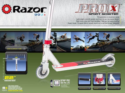 Razor Pro X Deluxe Model Push/Kick Scooter - Missing Box