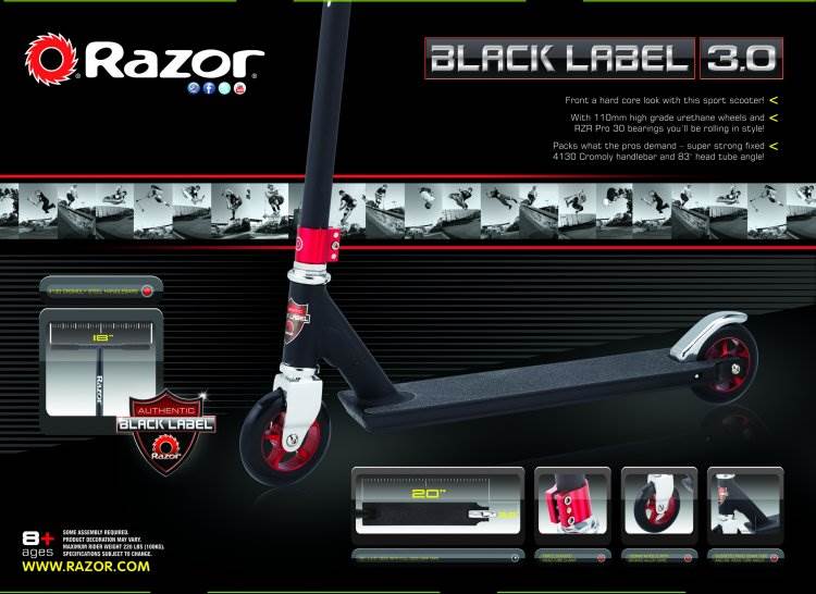 Razor Black Label 3.0 Pro Limited Scooter