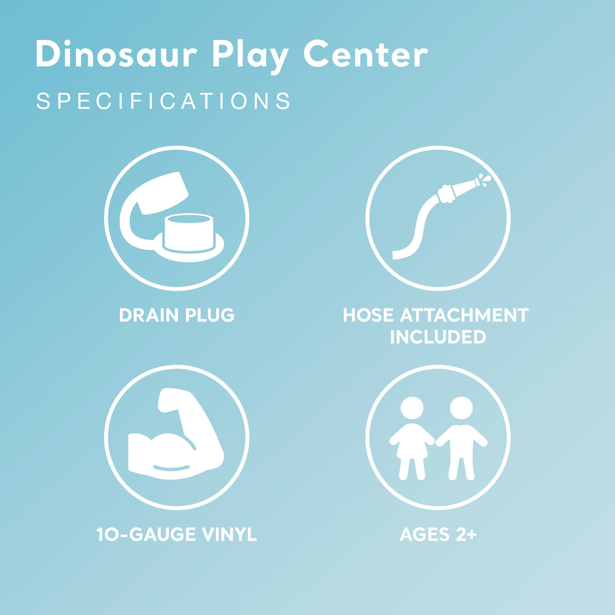 Intex Dinosaur Play Center Inflatable Set & Swimming Pool (Open Box) (2 Pack)
