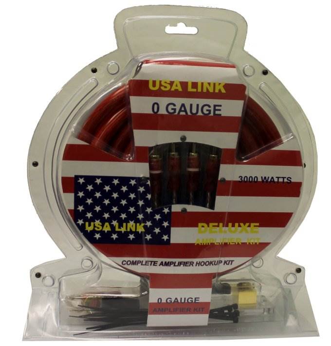 2) Q-Power 1/0 Gauge 3000W Car Amplifier Wiring Installation Kits Amp/Wire + RCA