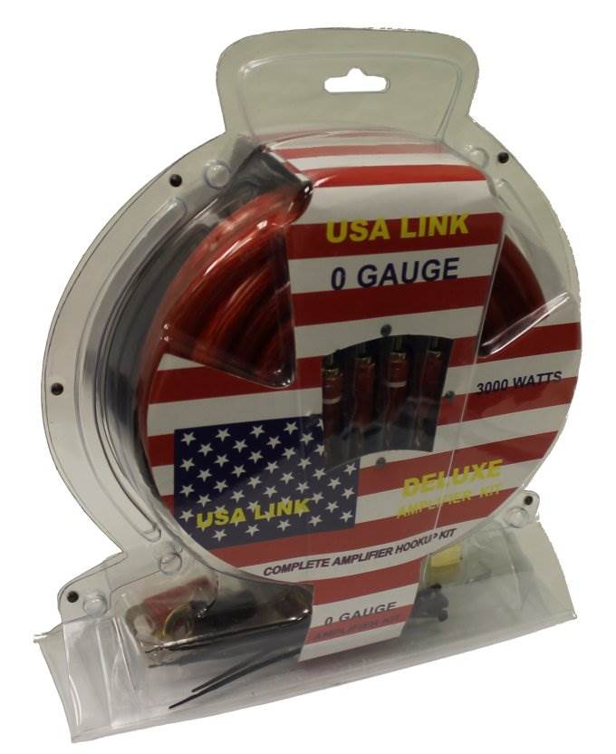2) Q-Power 1/0 Gauge 3000W Car Amplifier Wiring Installation Kits Amp/Wire + RCA