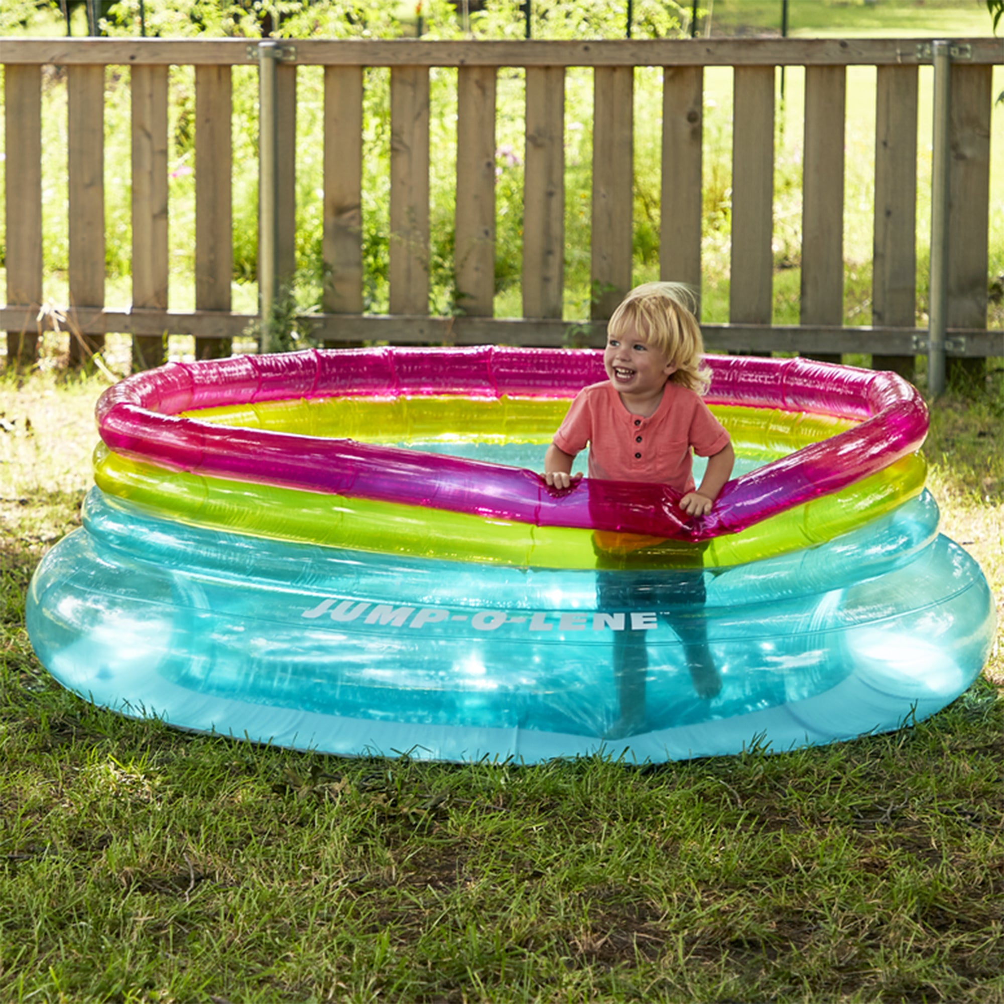 INTEX Inflatable Jump-O-Lene Ring Bounce Kids Bouncer | 48267EP (Open Box)