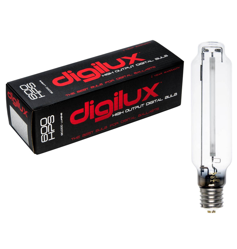 Digilux DX600HPS 600 Watt HPS HID Sodium Digital Ballast Grow Light Bulb, 2 Pack