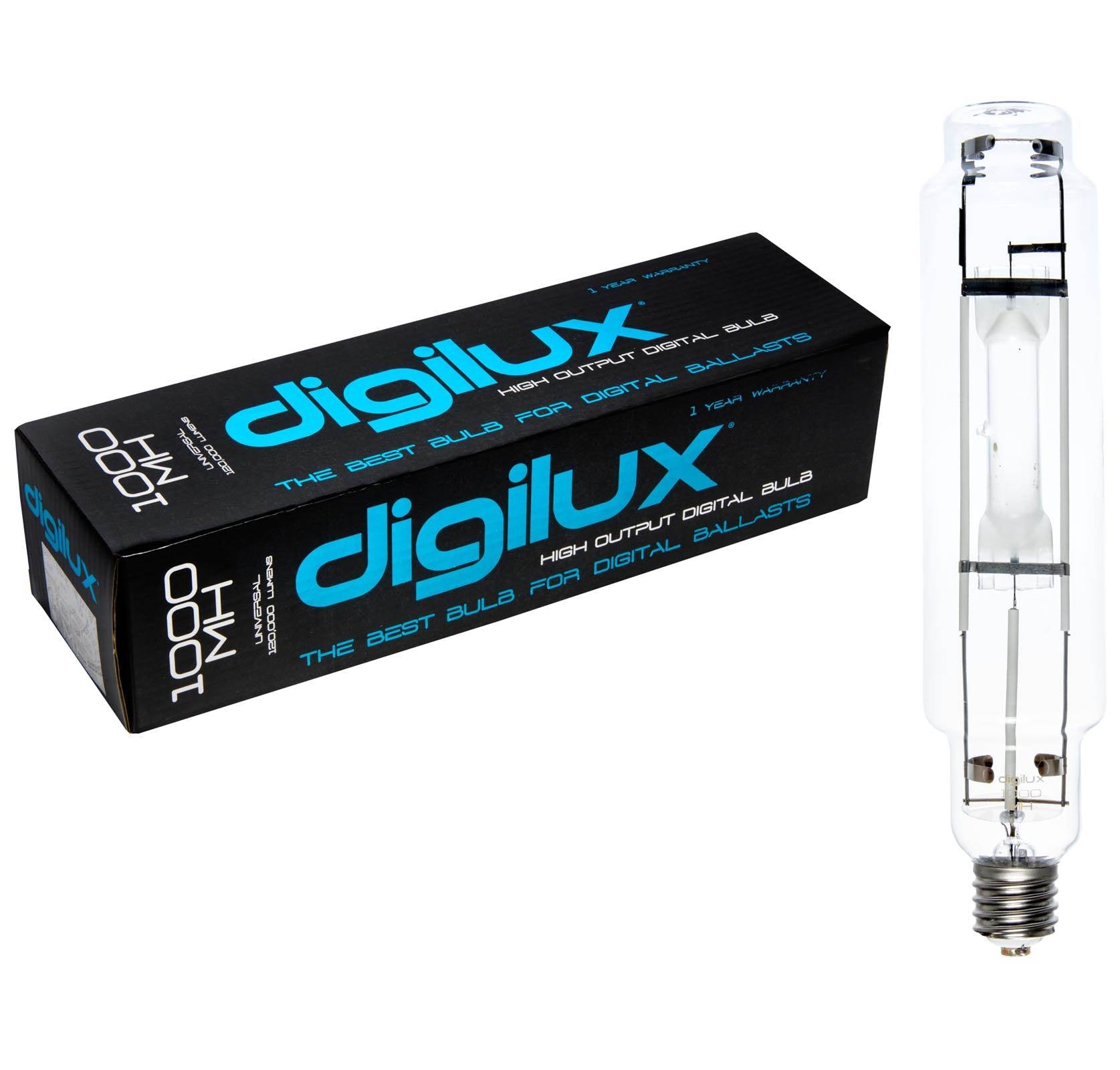 2) Digilux DX1000 MH 1000W Digital Grow Light Bulbs Metal Halide Hydroponics