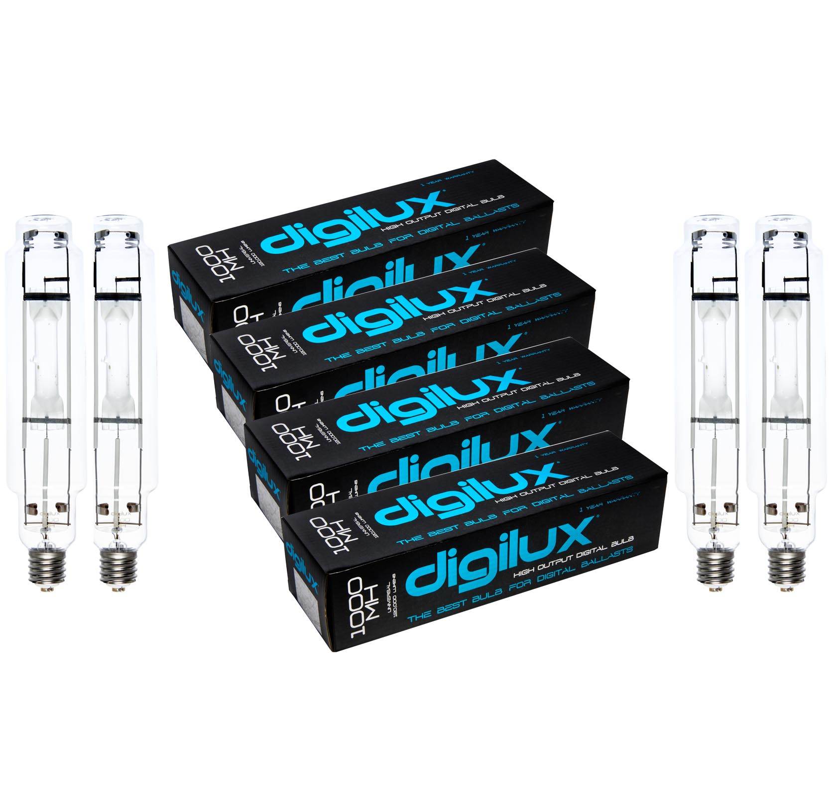 4) Digilux DX1000 MH 1000W Digital Grow Light Bulbs Metal Halide Hydroponics