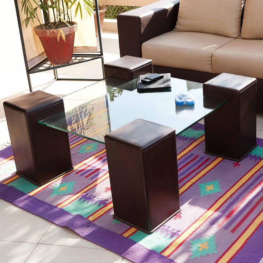 Dulles Glass 36 Inch Square Flat Polish Edge 1/4 Inch Glass Table Top (Open Box)
