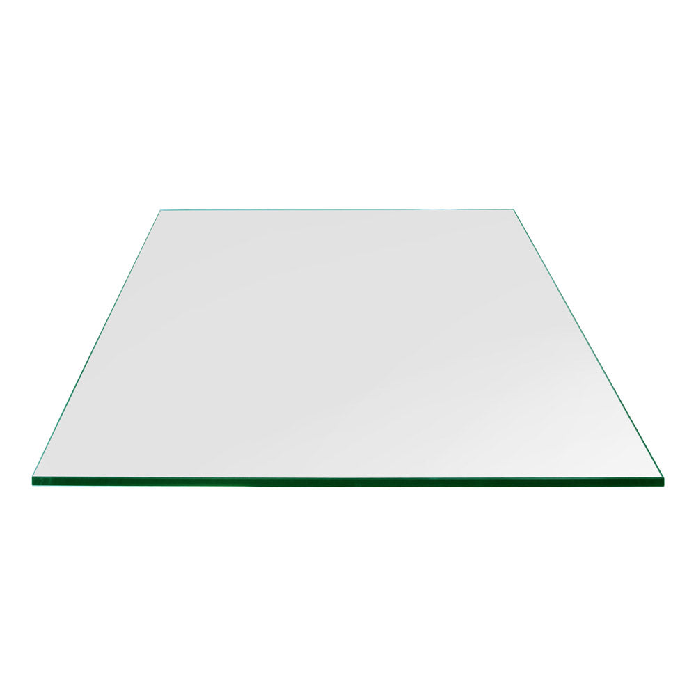 Dulles Glass 36 Inch Square Flat Polish Edge 1/4 Inch Glass Table Top (Open Box)