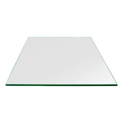 Dulles Glass 36 Inch Square Flat Polish Edge 1/4 Inch Glass Table Top (Open Box)