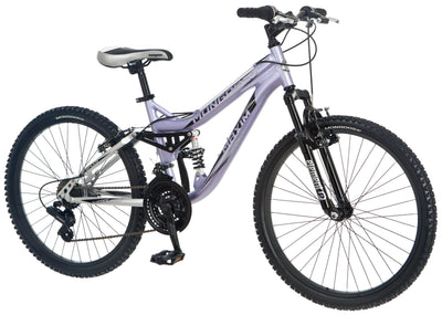 Mongoose Maxim 24" Ladies Alloy Dual Suspension Bicycle Mountain Bike - Open Box