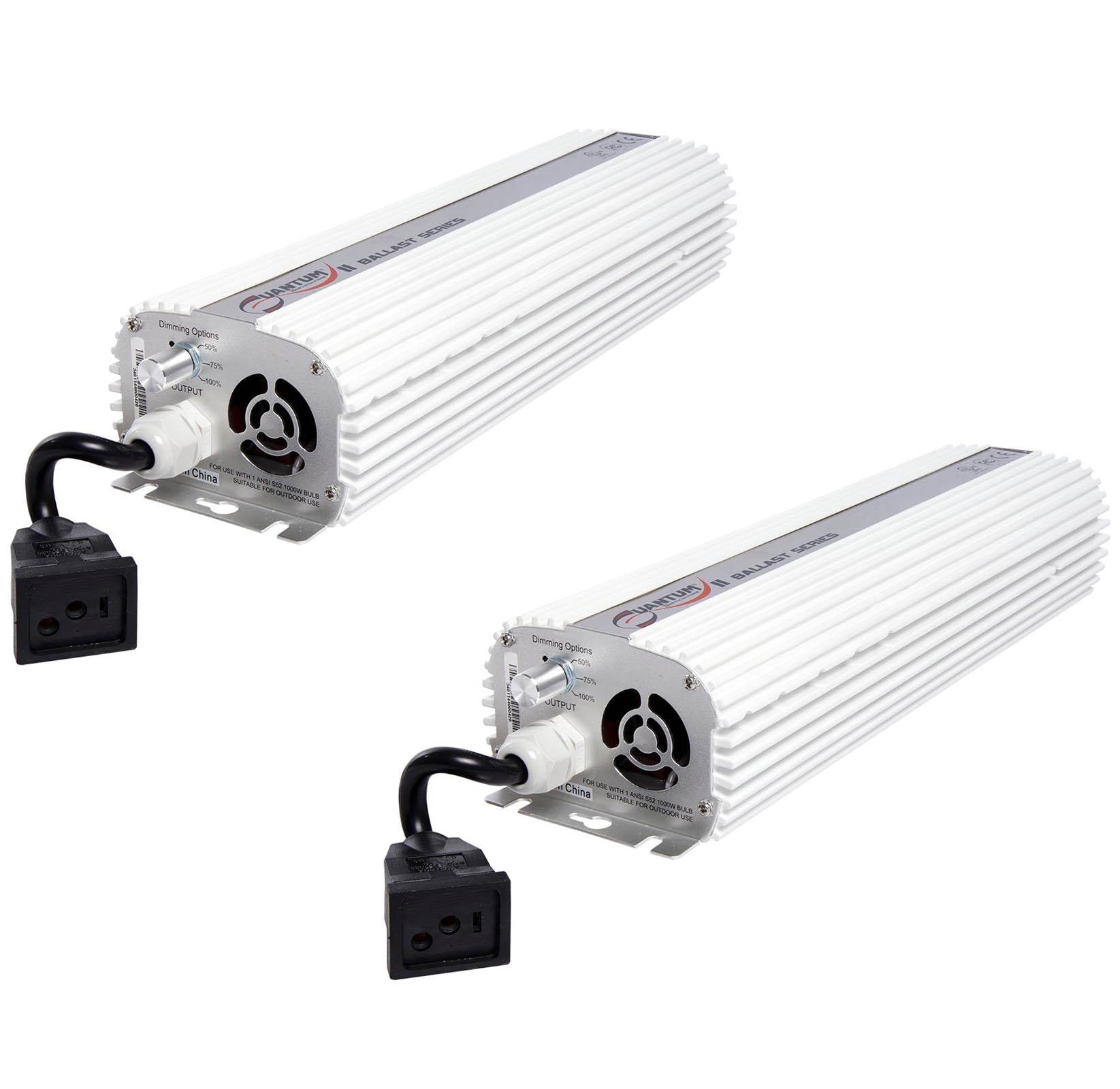 (2) QUANTUM 1000W Watt HPS & MH Dimmable Digital Grow Light Ballasts | QT1000 - VMInnovations