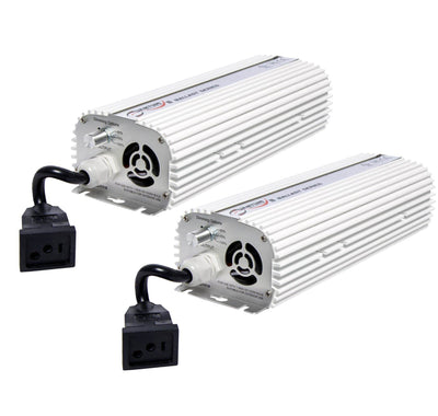 Quantum QT600 600 Watt HPS & MH Dimmable Digital Grow Light Lamp Ballast, 2 Pack
