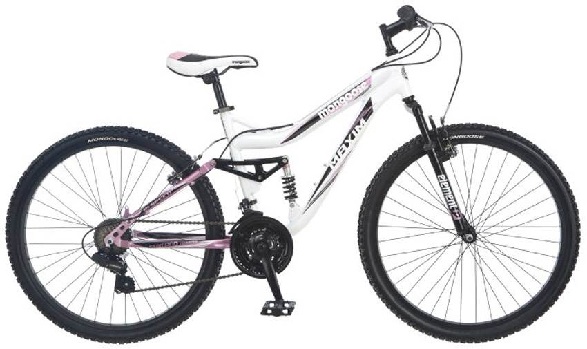 Mongoose Maxim 26" Womens Alloy Full Suspension Mountain Bike (Open Box)