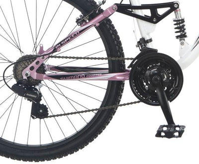 Mongoose Maxim 26" Womens Alloy Full Suspension Mountain Bike (Open Box)