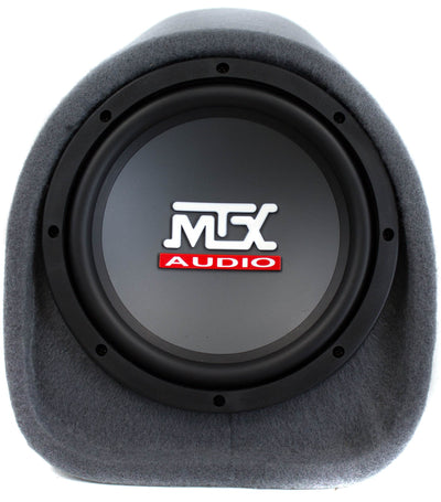 MTX AUDIO 8 Inch 240W Car Subwoofer Amplified Tube Box w/ BOSS Audio Wiring Kit - VMInnovations