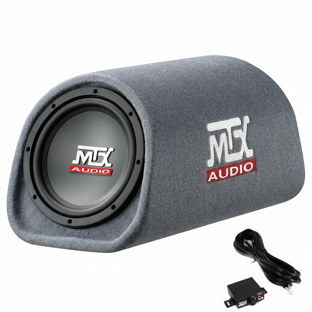 MTX AUDIO 8" 240W Car Loaded Subwoofer Amplified Tube Box Vented (Damaged)
