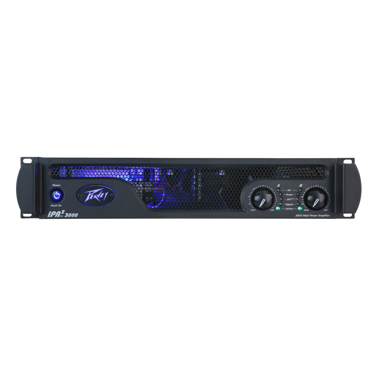 Peavey IPR2 3000 Professional DJ Lightweight 2 Channel Power Amplifier, Black
