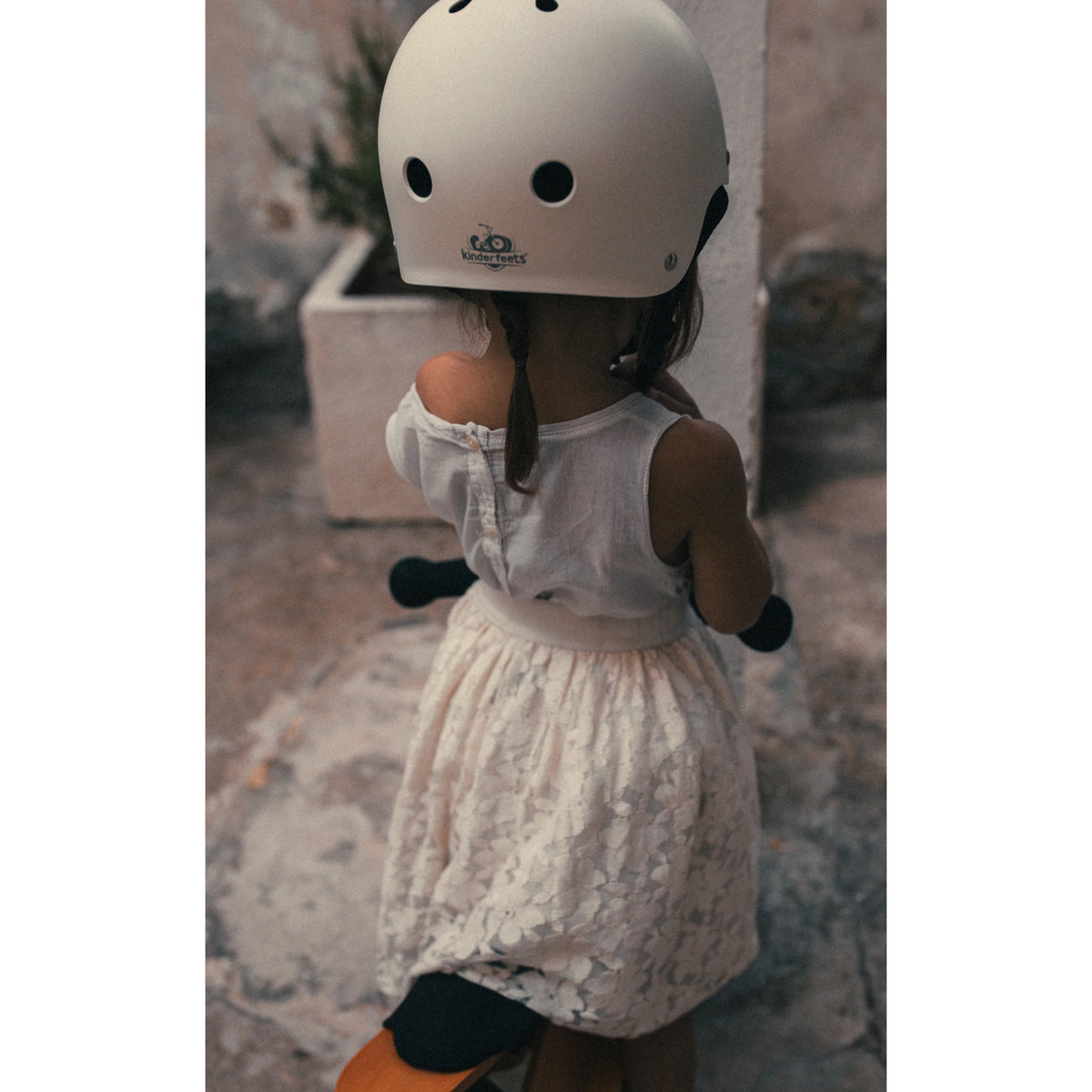 Kinderfeets White Sport Toddler & Kids Bike Helmet, CPSC Certified (Open Box)