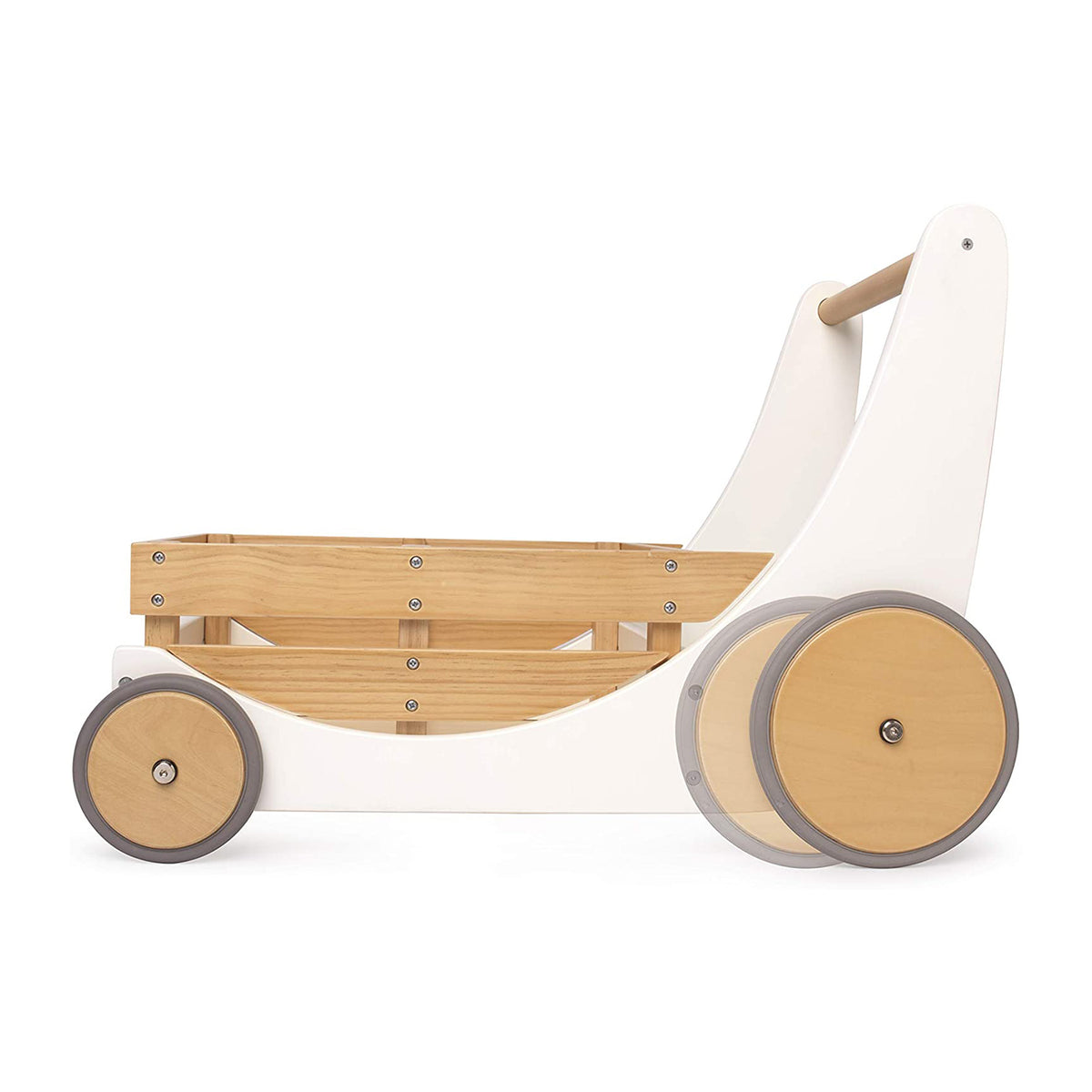 Kinderfeets 3612 2-in-1 Cargo Walker Wagon for Children and Toddlers, White - VMInnovations